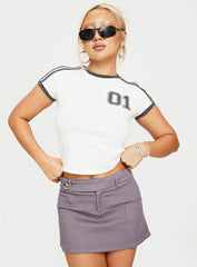 Brinnley Mini Skirt Grey