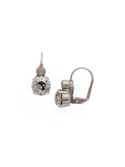Round Crystal Dangle Earrings - ECW36ASGV