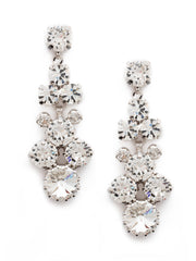 Well-Rounded Crystal Drop Dangle Earrings - EDH27RHCRY
