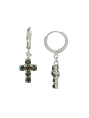 Carly Cross Huggie Hoop Earrings - EGE8PDVO