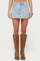 Shanice Denim Mini Skort