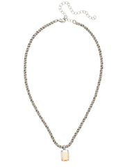 Emerald Rope Chain Pendant Necklace - NCT110PDCAB