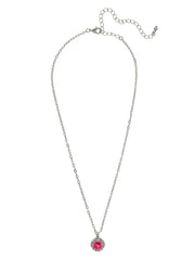 Haute Halo Pendant Necklace - NEX10PDRRD