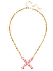 X Initial Rope Pendant Necklace - NFK43BGETP