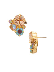 Crystal Assorted Rounds Stud Earrings - EDB11BGCHA