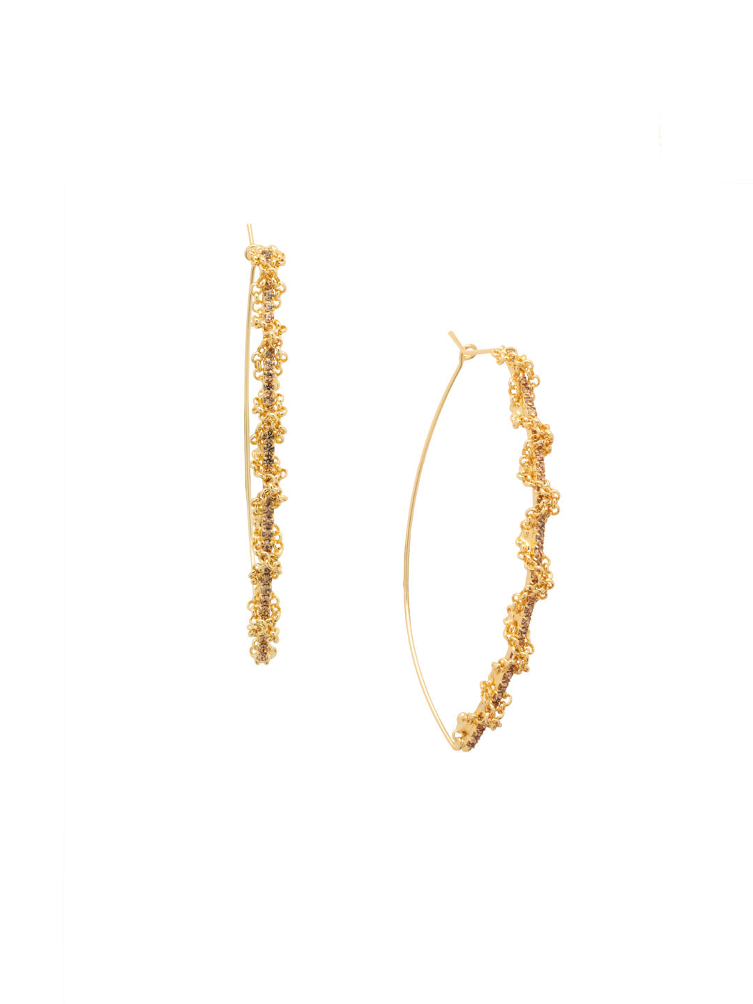 Brandi Oblong Hoop Earring - EFC61BGRSU