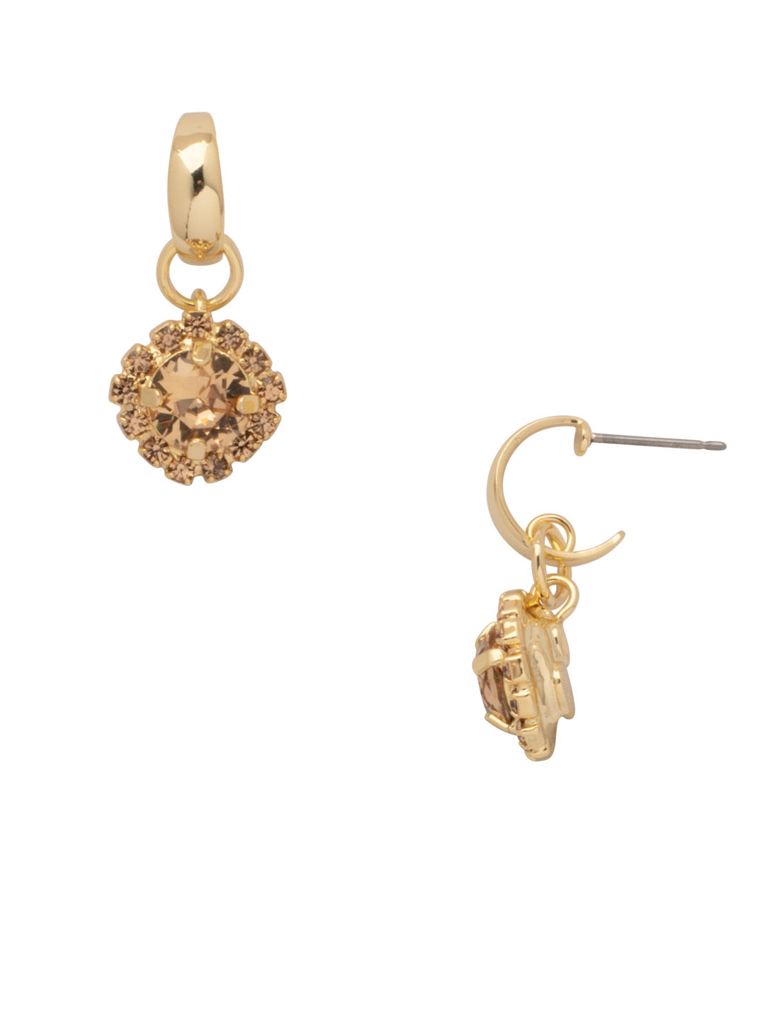 Haute Halo Huggie Dangle Earrings - EFK7BGLC