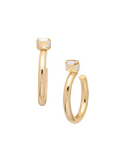 Keeley Emerald Cut Hoop Earrings - EFU6BGCAB