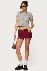 Camelia Denim Mini Skort
