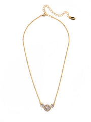 Haute Halo Simple Pendant Necklace - NEY10BGCRY