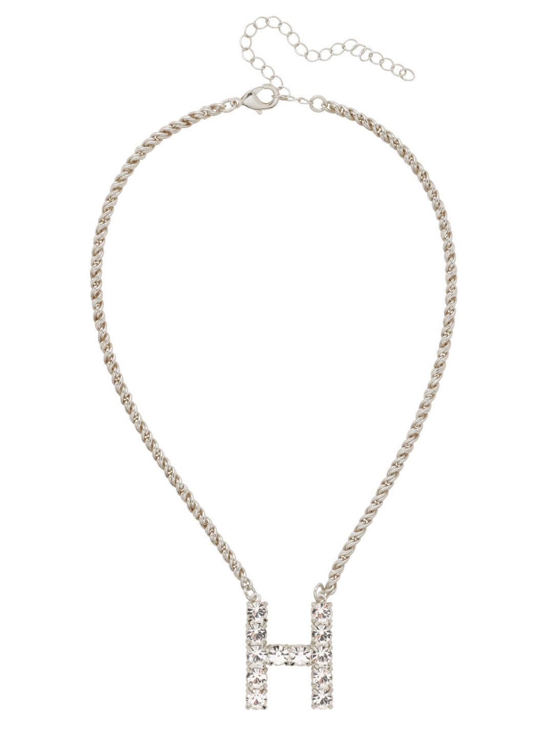 H Initial Rope Pendant Necklace - NFK27PDCRY