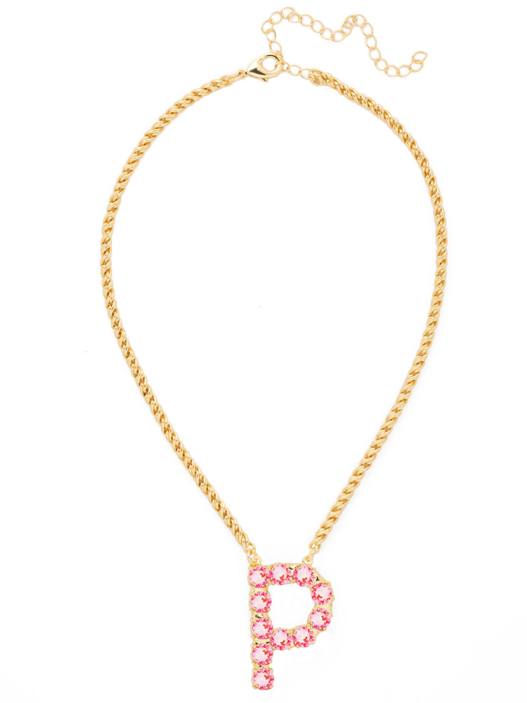 P Initial Rope Pendant Necklace - NFK35BGETP