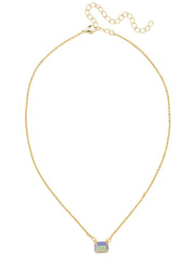 Octavia Single Crystal Pendant Necklace - NFM30BGCAB