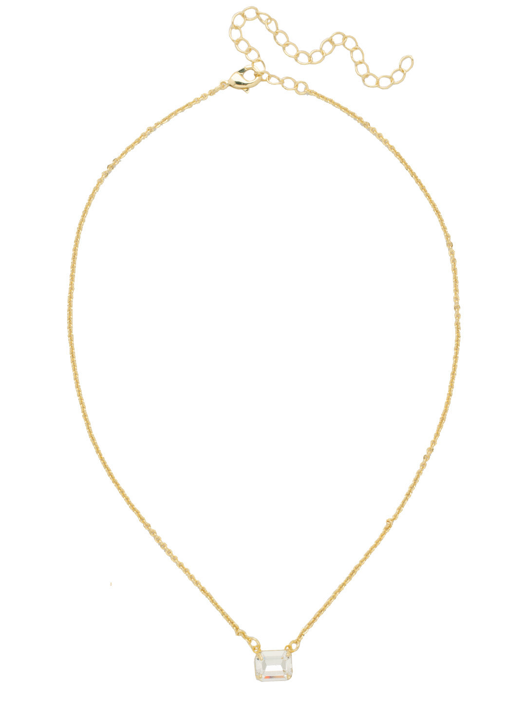 Octavia Single Crystal Pendant Necklace - NFM30BGCRY