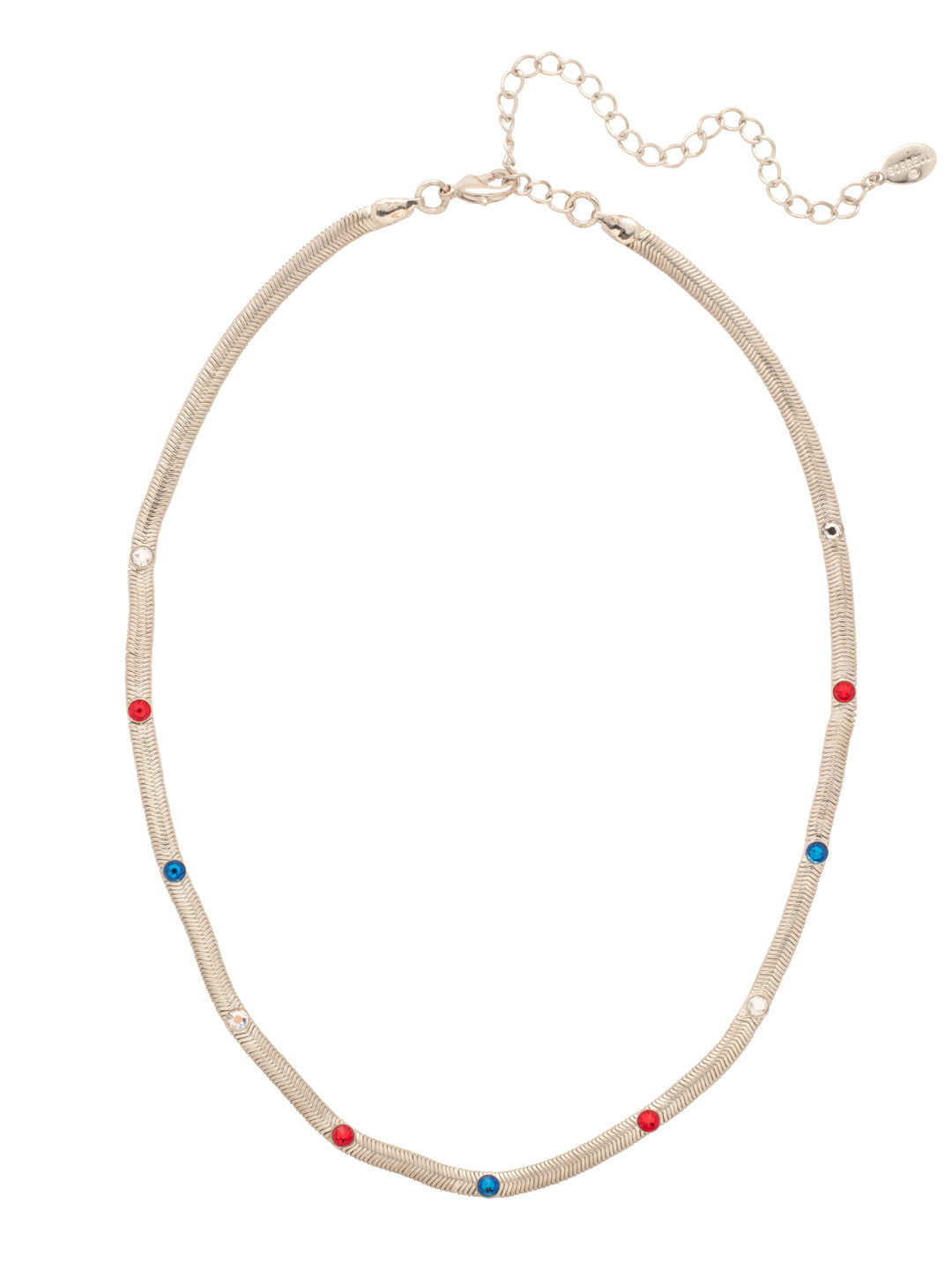 Mini Studded Juna Tennis Necklace - NFM35PDUSA
