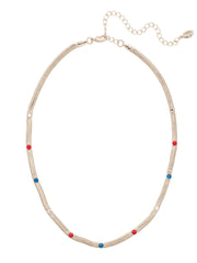 Mini Studded Juna Tennis Necklace - NFM35PDUSA